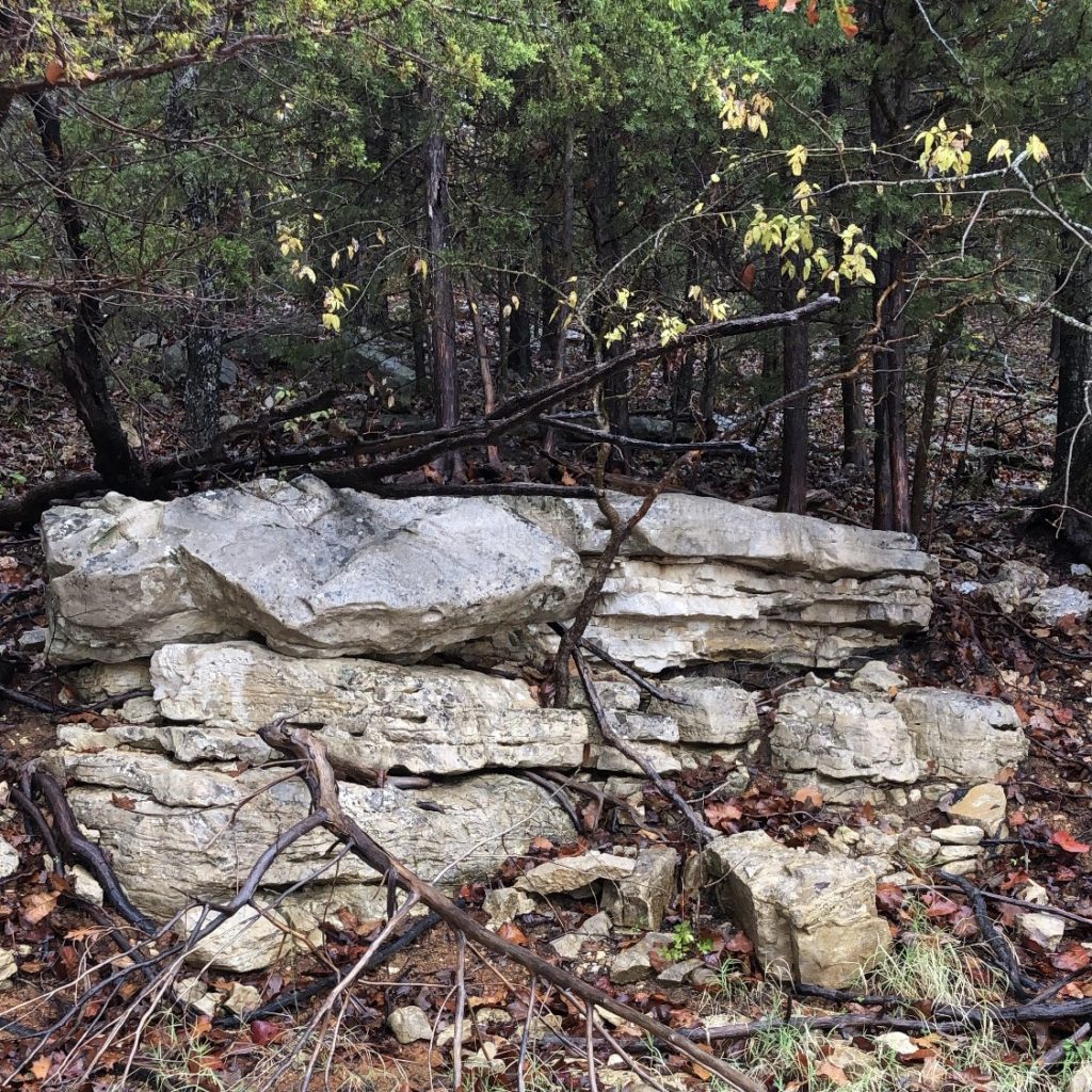 Pretty rocks in Arkansas near Bull Shoals Lake